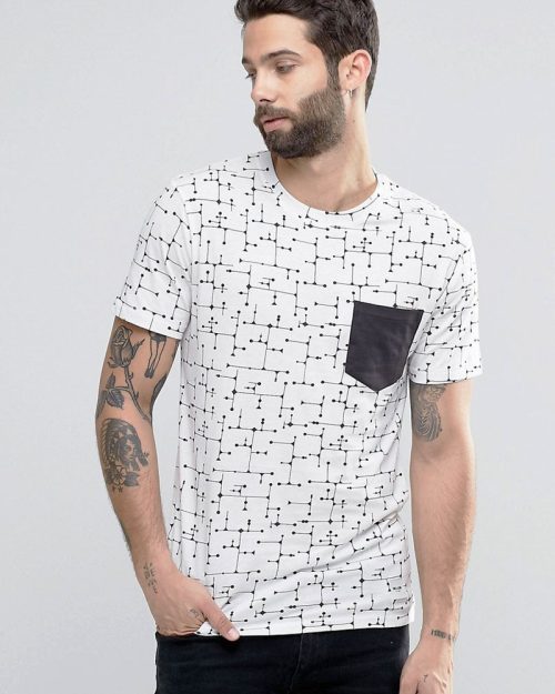 Micro Print Short Sleeve Shirt