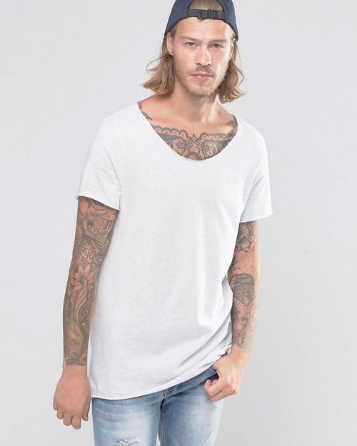 Longline Scoop Neck Tee
